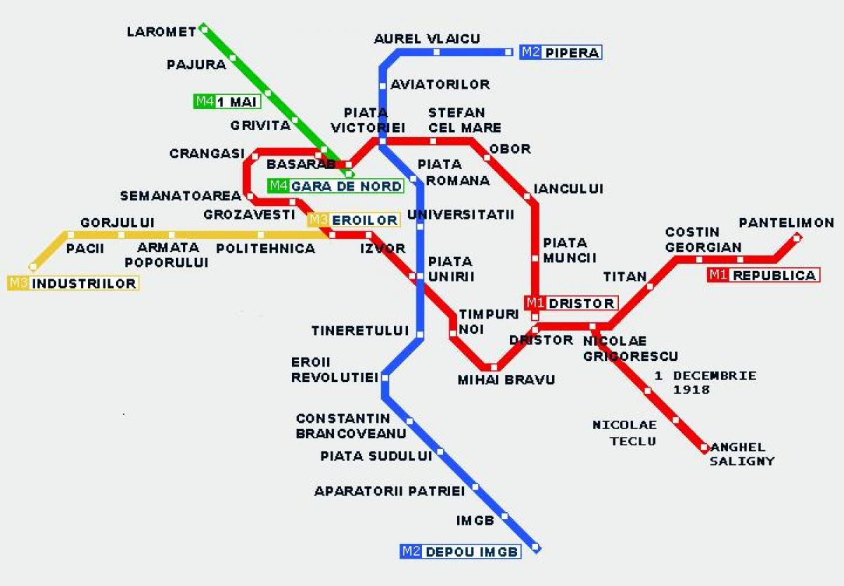 ٹرام کا نقشہ بخارسٹ