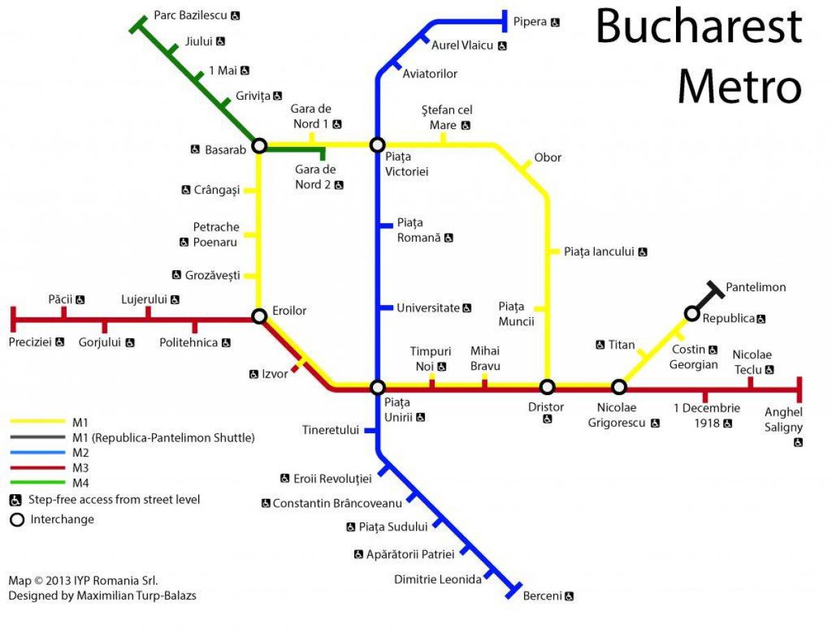 نقشہ بخارسٹ کے عوامی نقل و حمل 