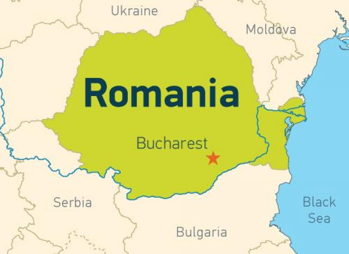 بخارسٹ ایک نقشے پر