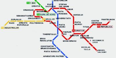 ٹرام کا نقشہ بخارسٹ