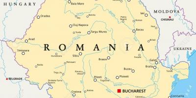 رومانیہ کے دارالحکومت کا نقشہ